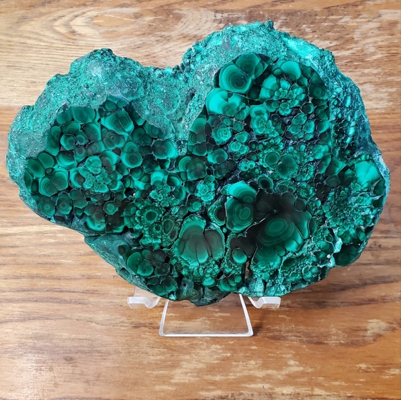 0.8 lbs Malachite Crystal Slab - Picture 7 of 16